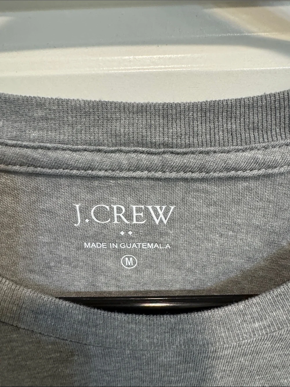 J. Crew Gray Holiday Crew Plaid Lettering Long-Sleeve Tee